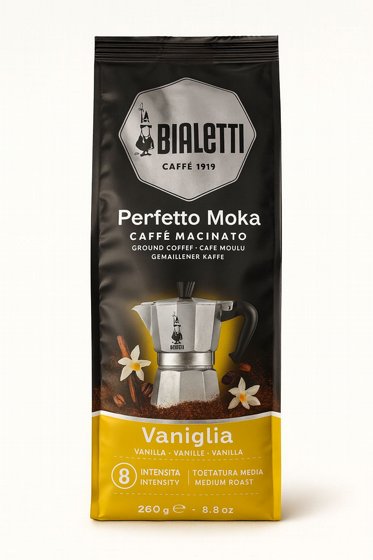 קפה טחון למקיניטה Bialeti moka Vaniglia 250 Gr