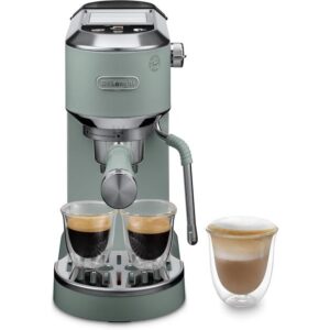 מכונת אספרסו ידנית דלונגי Dedica Duo EC890.GR ירוק מרווה – DeLonghi