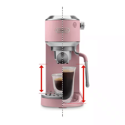מכונת אספרסו ידנית דלונגי Dedica Duo EC890.PK ורוד – DeLonghi – תמונה 8