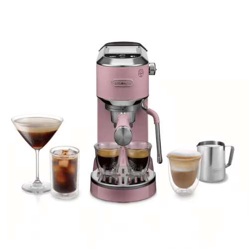 מכונת אספרסו ידנית דלונגי Dedica Duo EC890.PK ורוד – DeLonghi – תמונה 9
