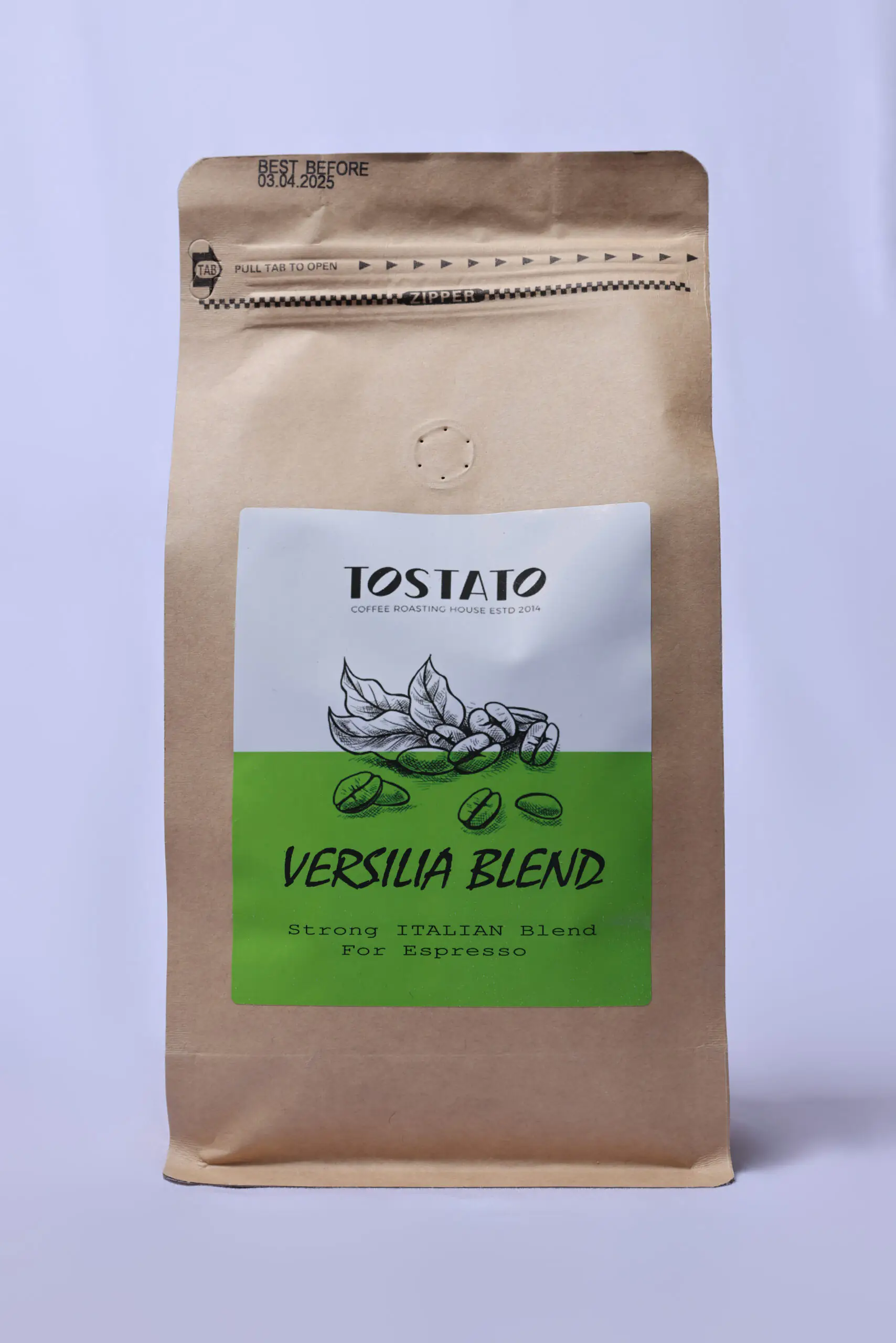 פולי קפה טוסטאטו וירסיליא (גרם 500 Gr)  TOSTATO Versilia Blend