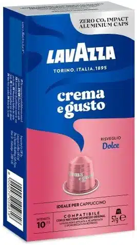 קסטה 10 קפס לוואצה קרמה גוסטו לנספרסו LAVAZZA CREMA A GUSTO