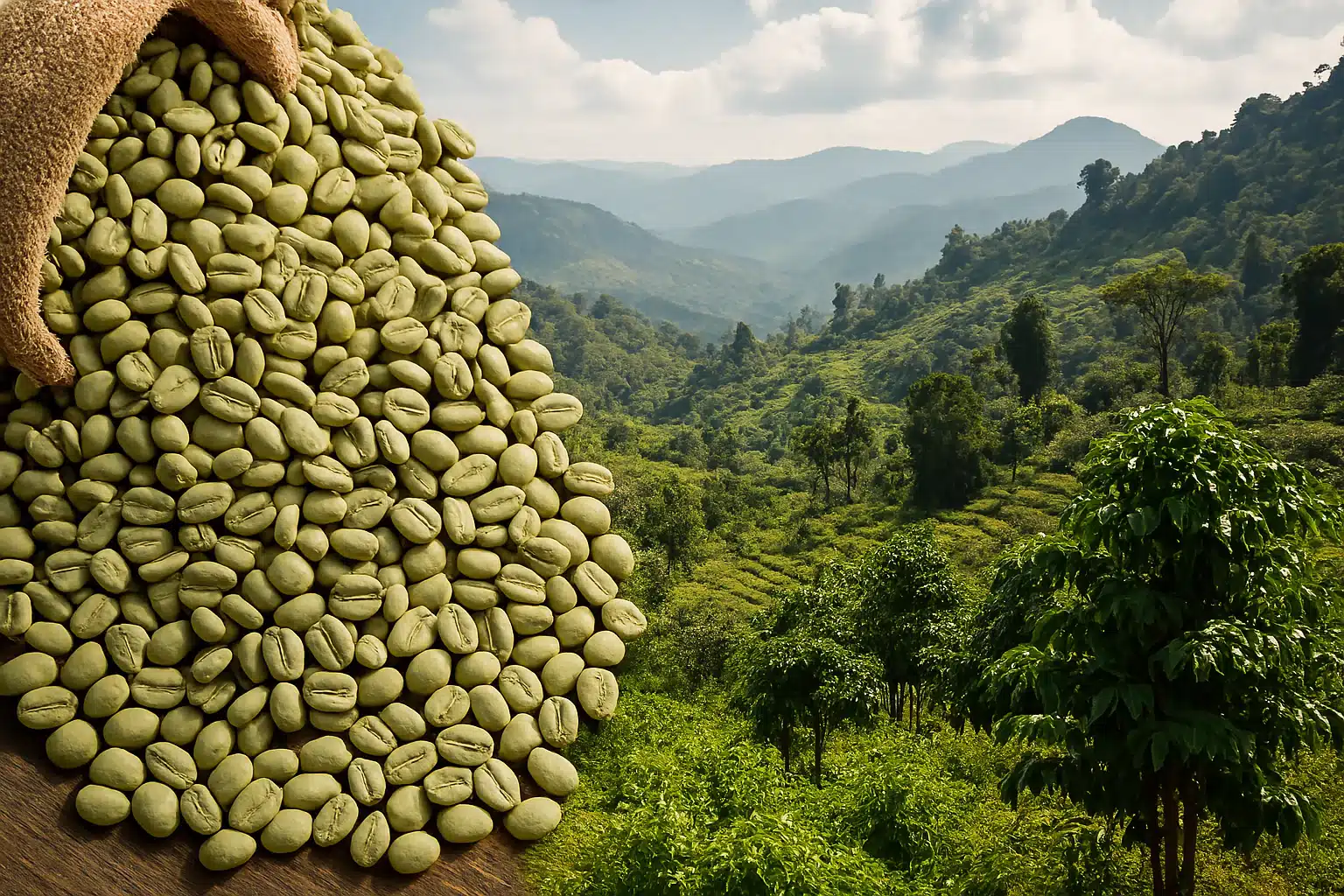 קפה ירוק גוג'י עיבוד טבעי – Unwashed Guji Grade 1