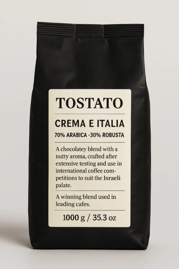 פולי קפה טוסטאטו קרמה איטליה 1000 גרם  - TOSTATO Crema Italia – 1000g